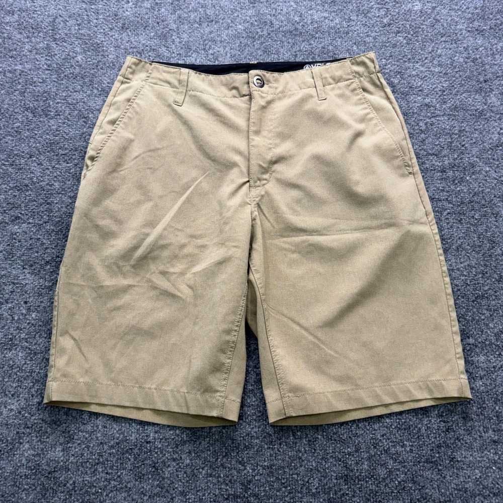 Volcom Surf&Turf Hybrid Shorts Mens 32 Tan 9.5in 4 Way Stretch Outdoor